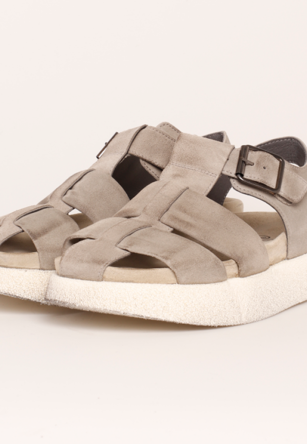 Lofina - Sandal in suede with a buckle