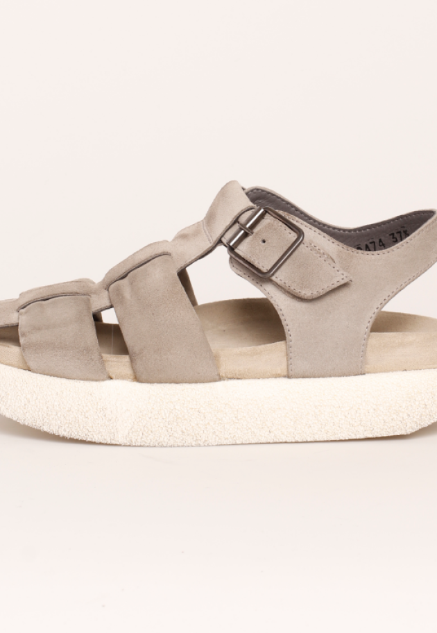 Lofina - Sandal in suede with a buckle