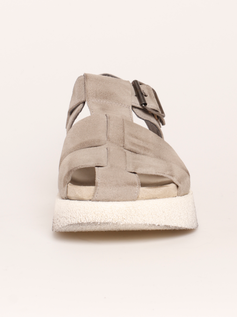 Lofina - Sandal i ruskind med spænde