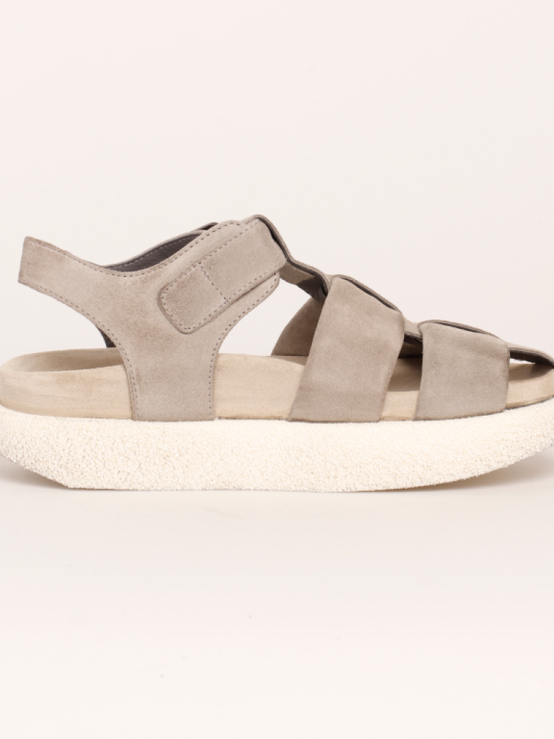 Lofina - Sandal i ruskind med spænde