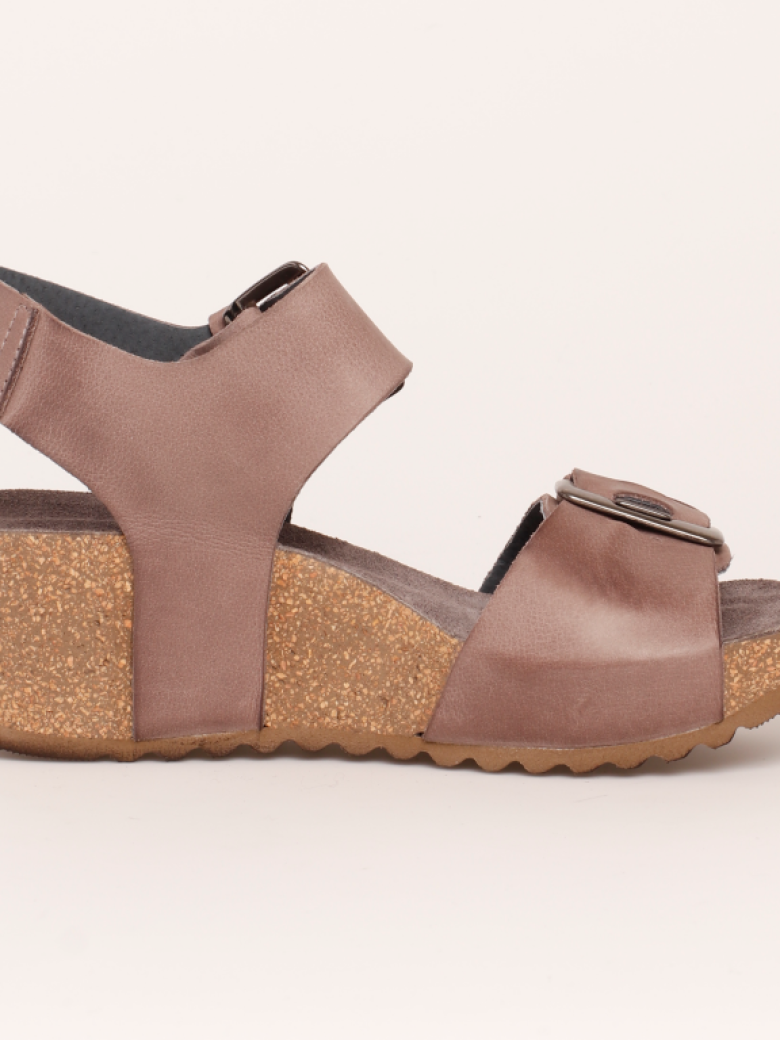 Lofina - Sandal med kilehæl
