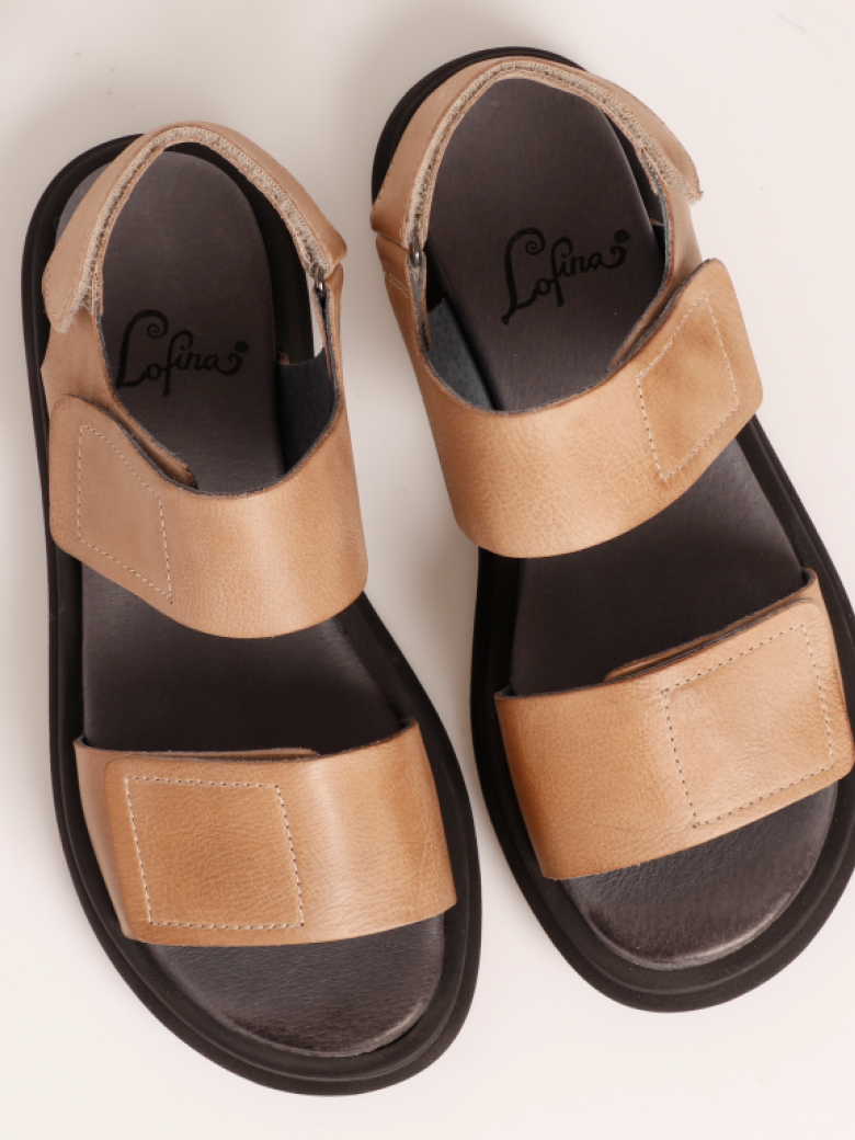 Sandal med microsål og velcro