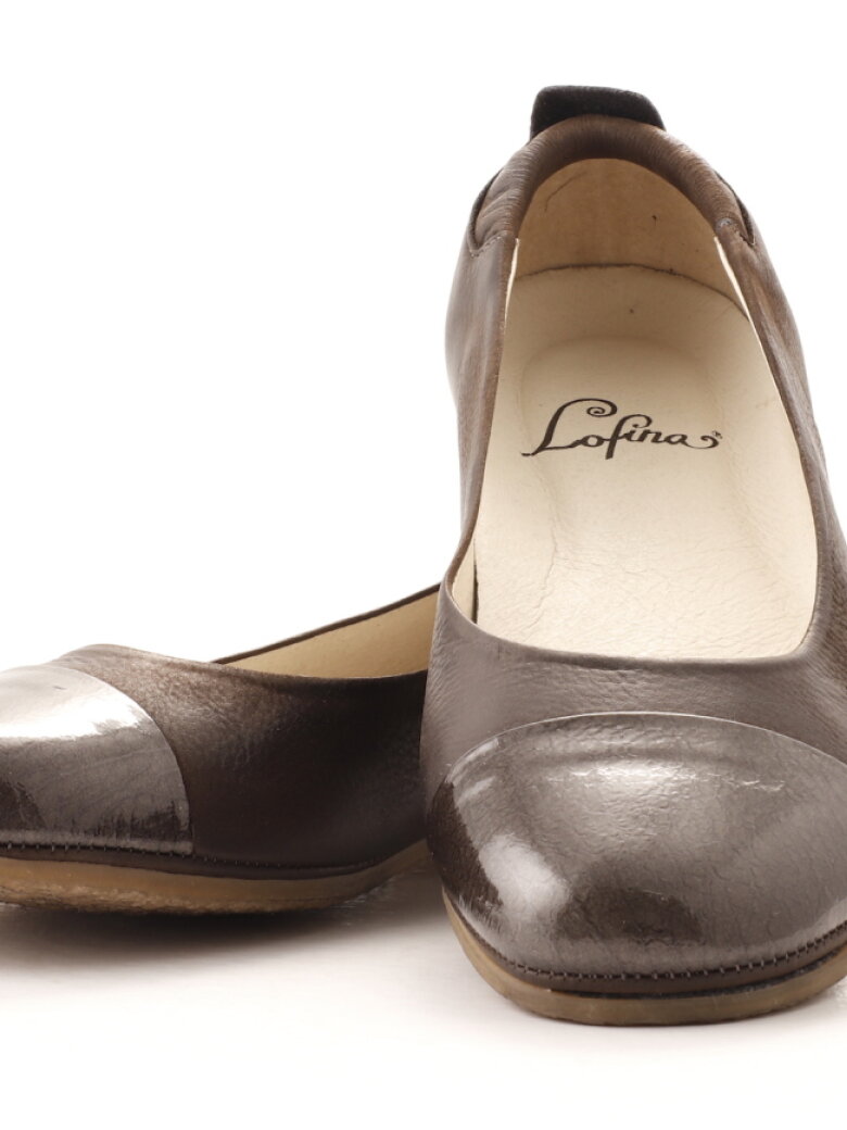 Lofina - Lofina ballerina med blank snude