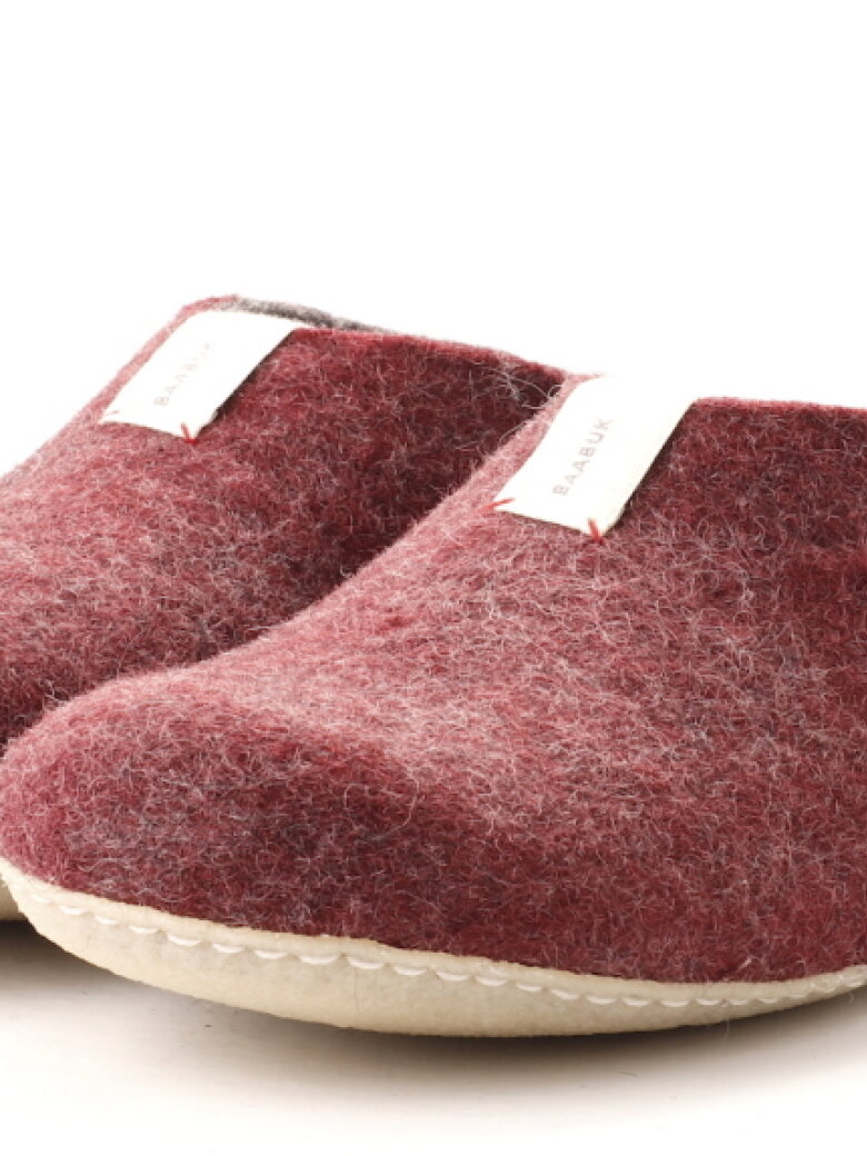 Baabuk slippers in felted wool