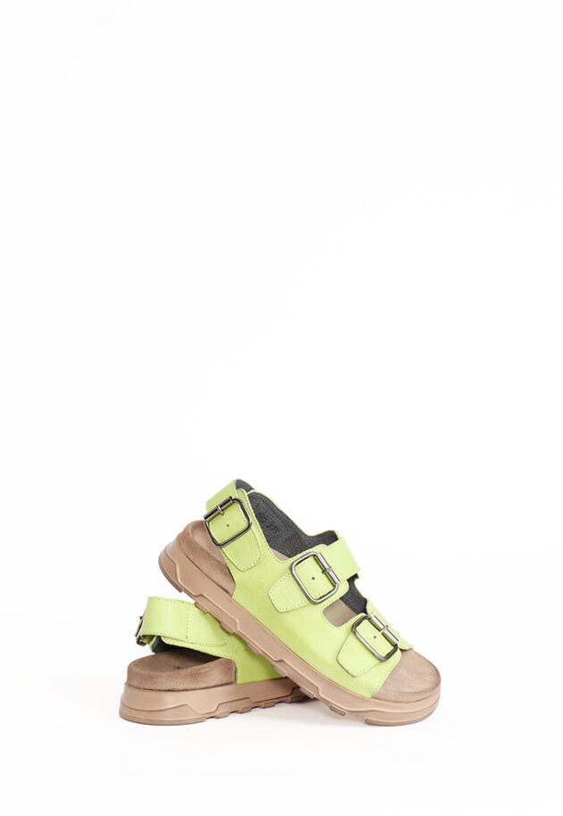 Lofina - Sandal with a footbed sole and buckles