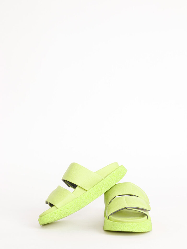 Lofina - Sandal with a footbed sole and velcro