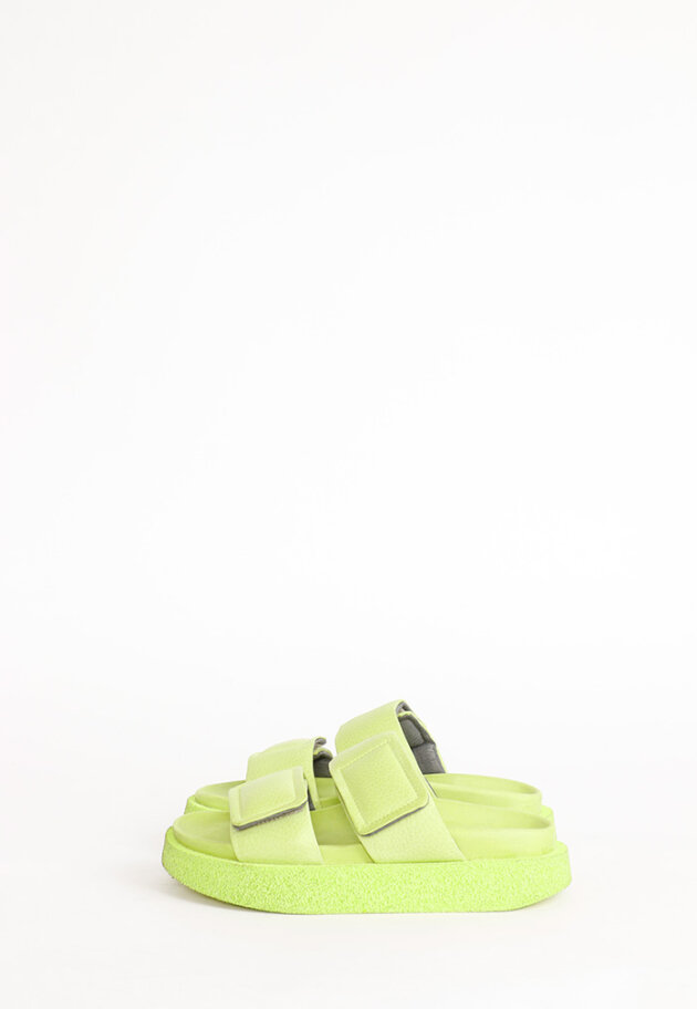 Lofina - Sandal with a footbed sole and velcro