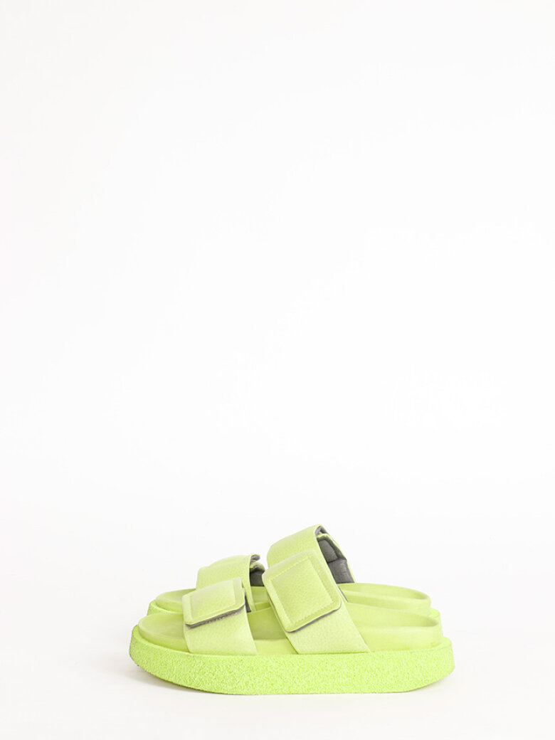 Lofina - Sandal with a footbed sole and velcro