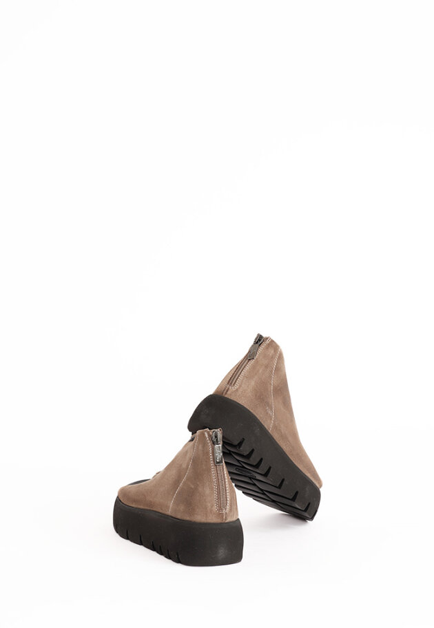 Lofina - Lofina sandal in suede with a zipper