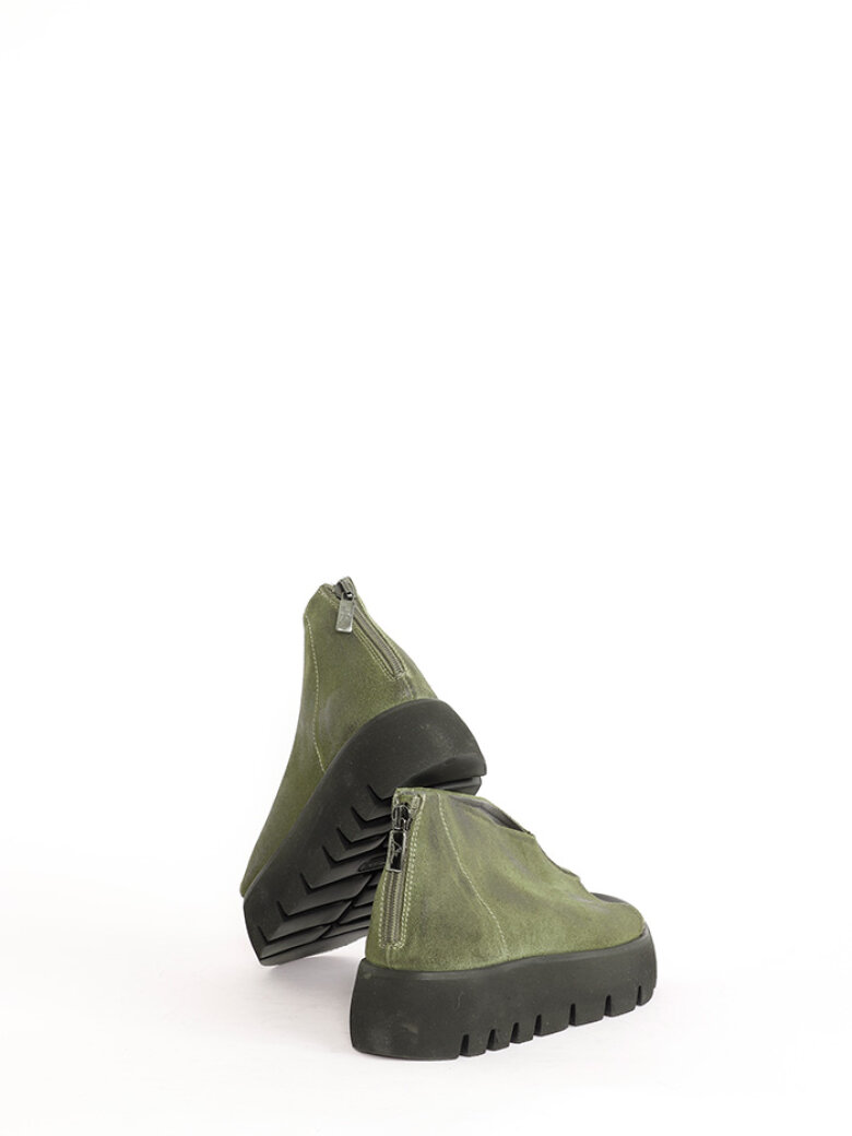 Lofina - Lofina sandal i ruskind med lynlås