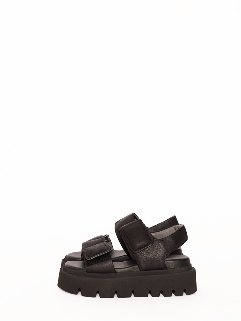 Lofina - Sandal with a micro sole, velcro and a strap