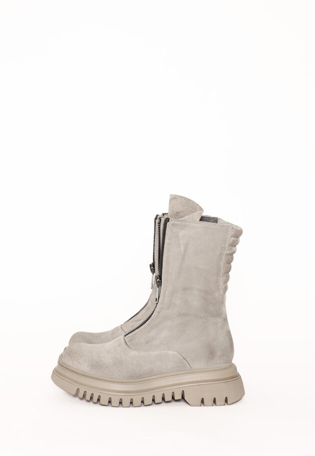 Lofina - Støvle med chunky microsål og lynlås Lofina - Støvle med chunky microsål og lynlås