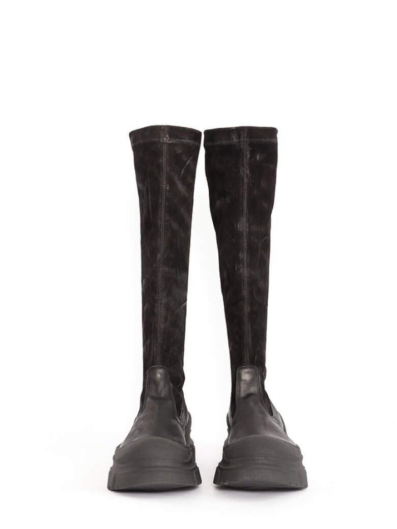 Lofina - Long boot with suede stretch