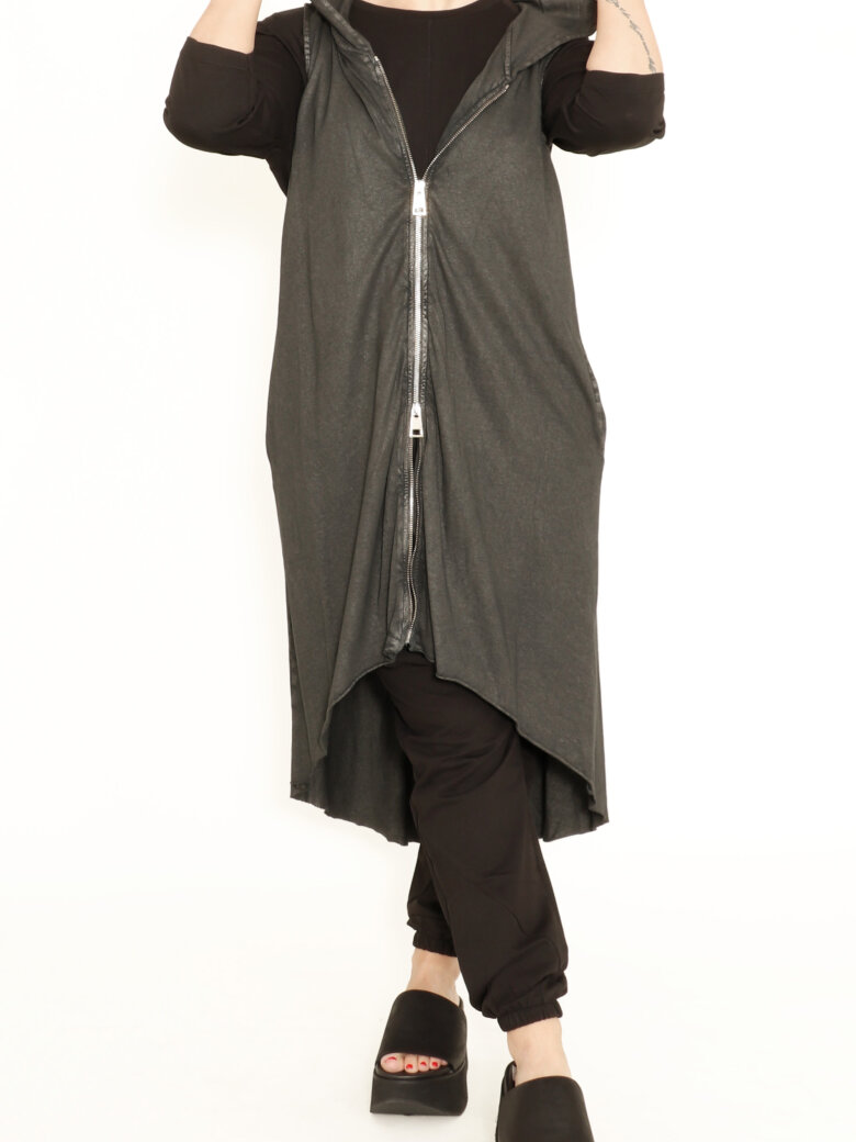 La Haine Inside Us - Sleeveless dress with a hoodie and a zipper