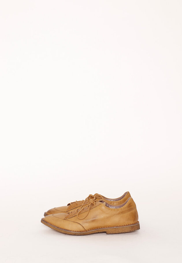 Shoe with laces and a rubber sole