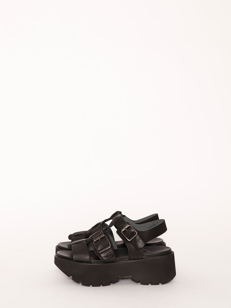 Lofina - Lofina sandal med spænder og chunky sål