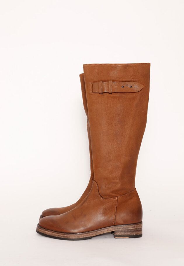 Lofina - Klassisk lang støvle på lædersål Lofina - Klassisk lang støvle på lædersål