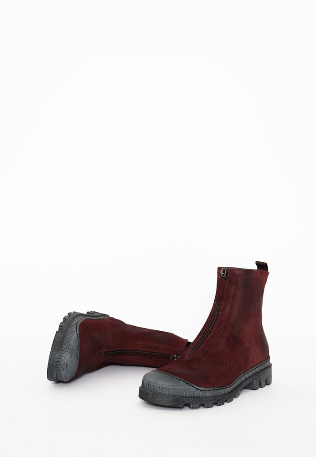 Lofina - Boots in suede with front zipper