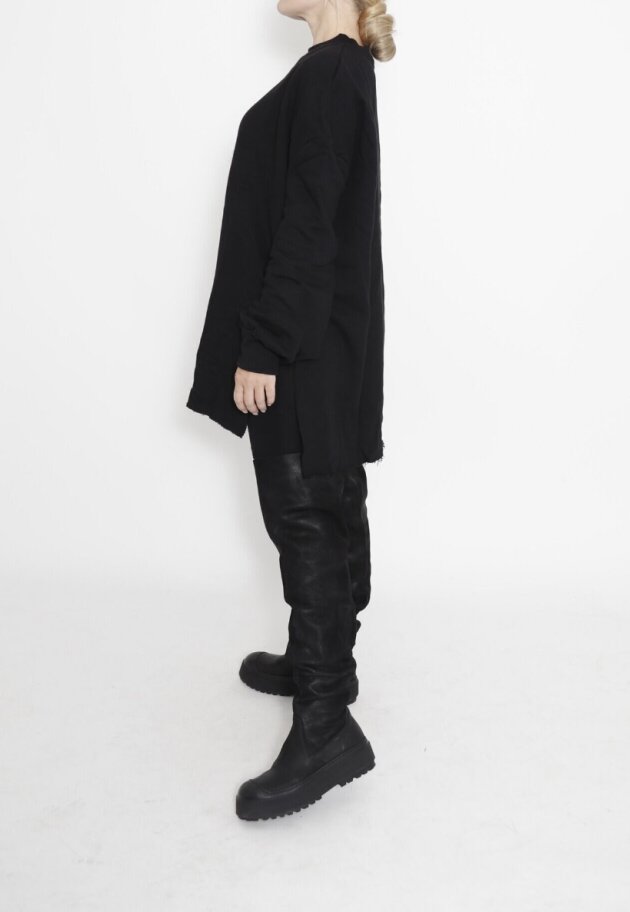 Sort Aarhus - Oversize sweatshirt with asymmetrical length