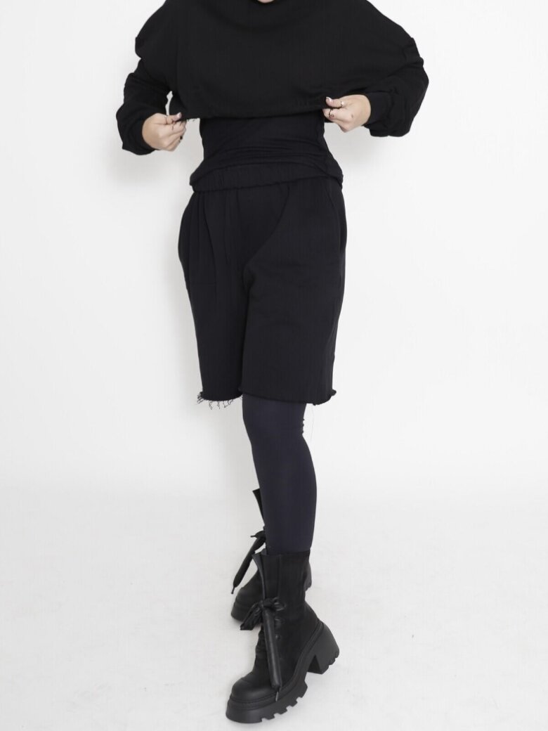 Sort Aarhus - Cropped sweatshirt med lange ærmer
