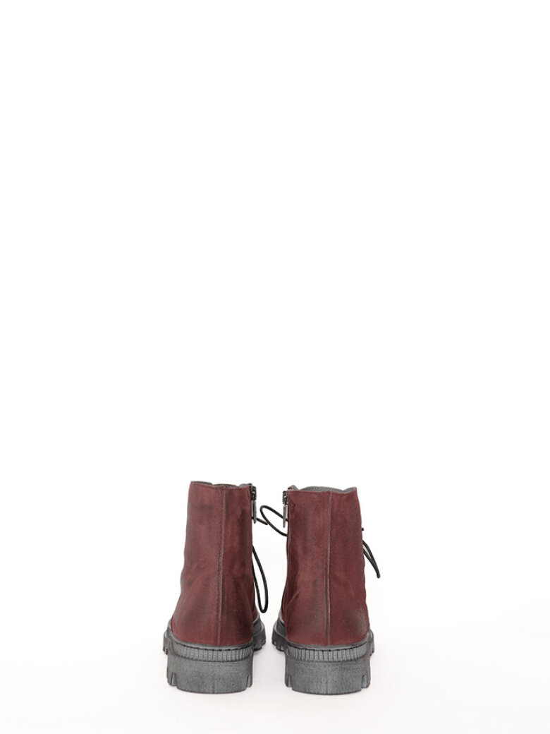 Lofina - Short boot with laces and zipper