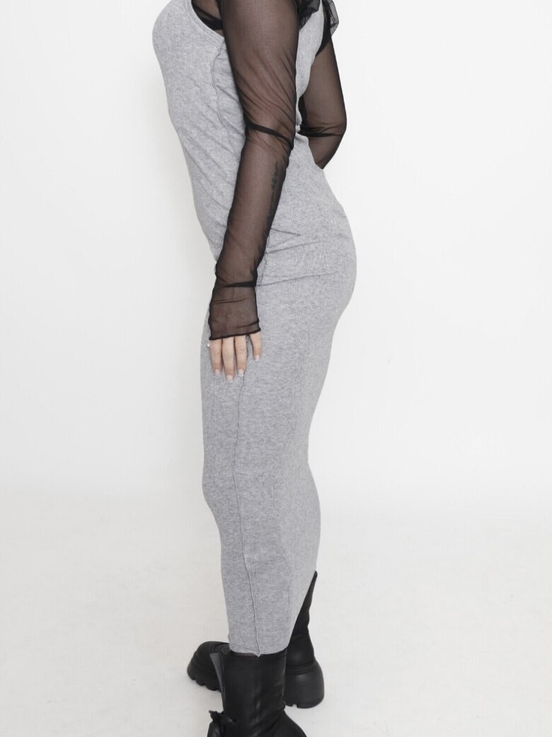 Sort Aarhus - Basic boxer dress in rib 