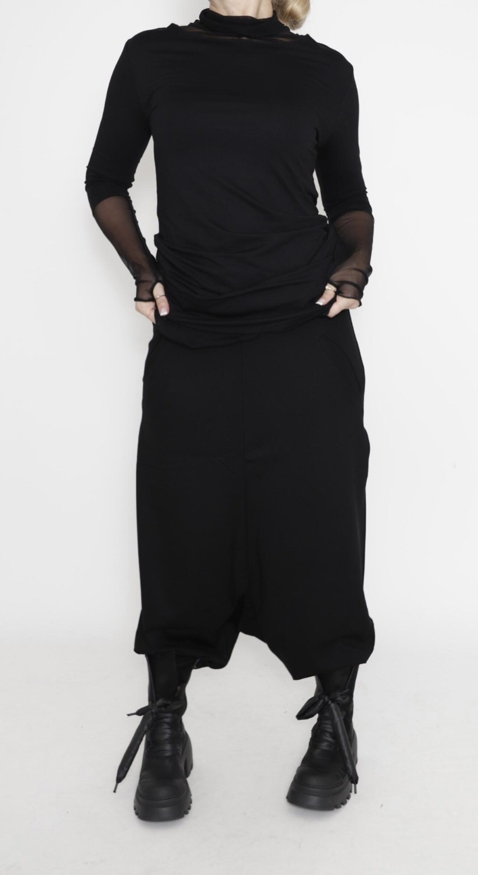 Jupe Noire Déstructurée Style LILITH / Rundholz - Taille 40/42 - Neuf Sans étiquettes