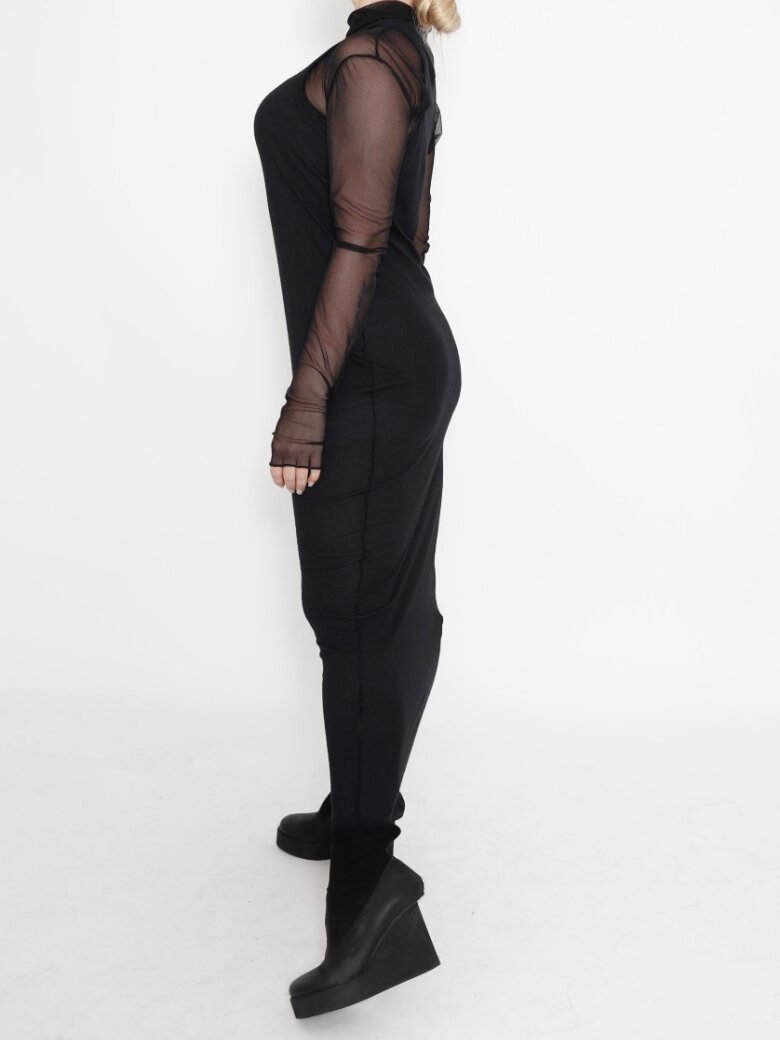 Sort Aarhus - Basic boxer dress in rib 