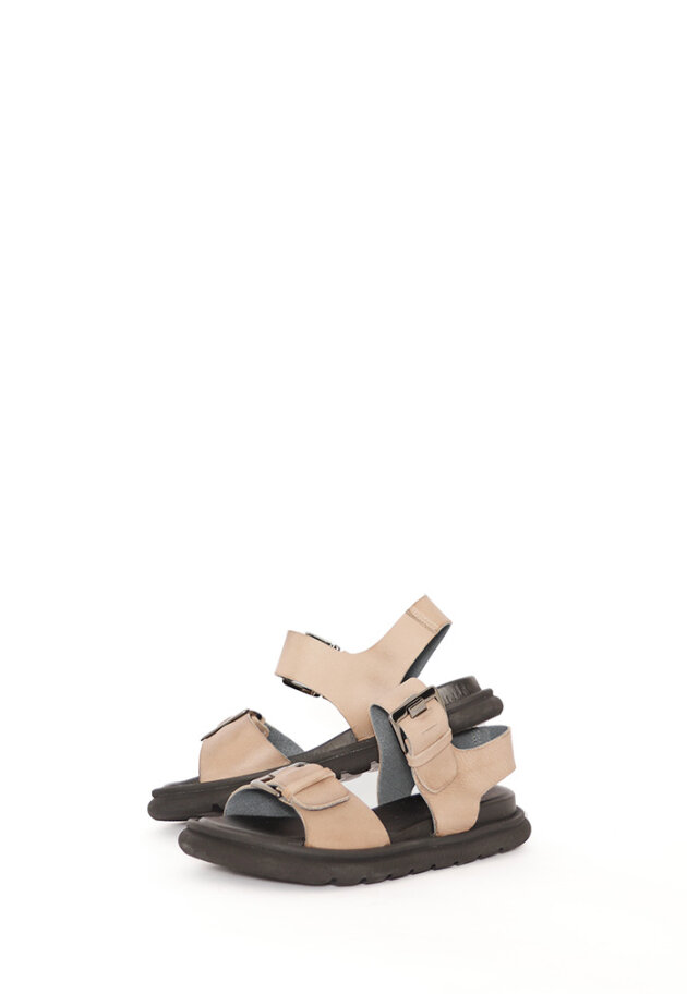 Lofina - Sandal with footbed sole and buckles