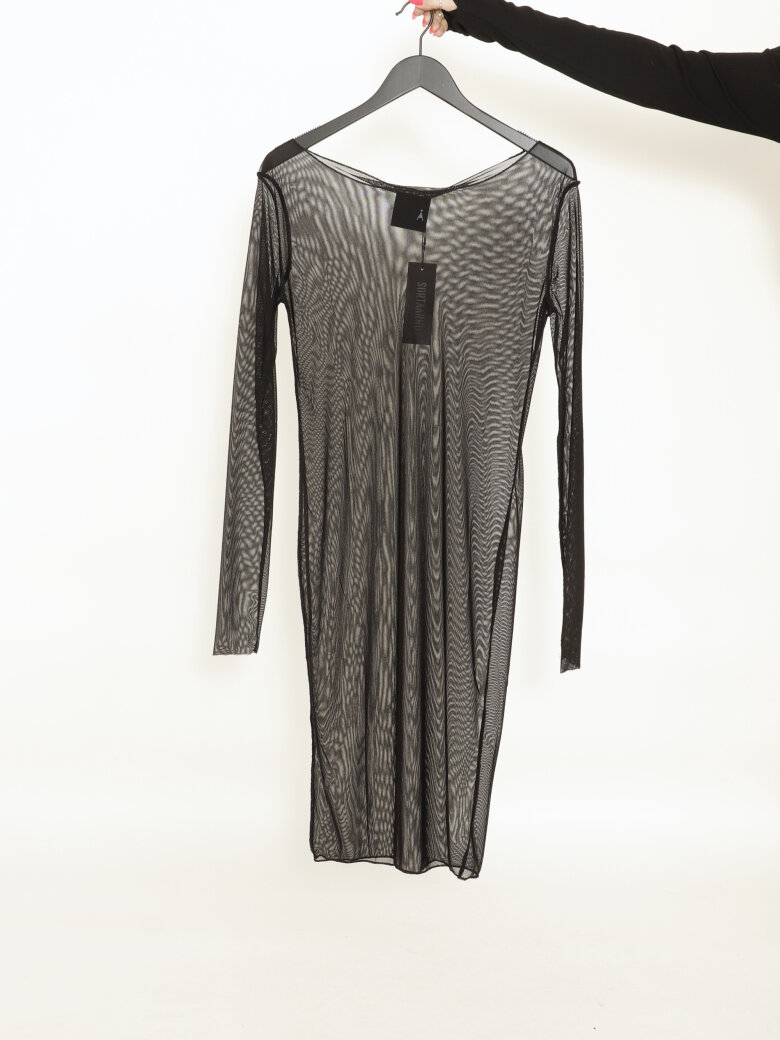 Sort Aarhus - Dress long mesh