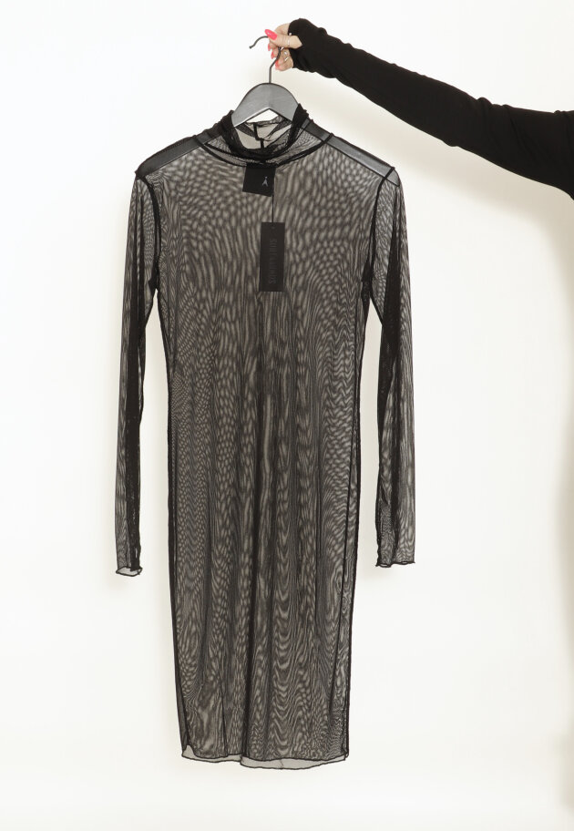 Sort Aarhus - Dress long mesh