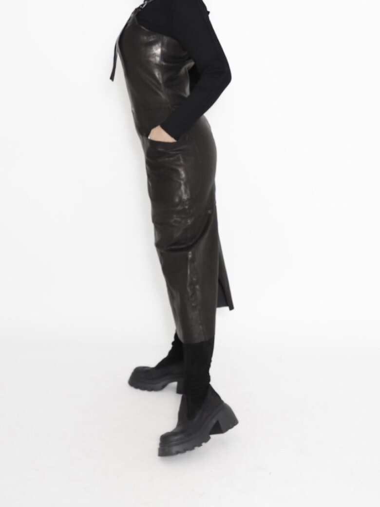 Sort Aarhus - Dress stretch leather