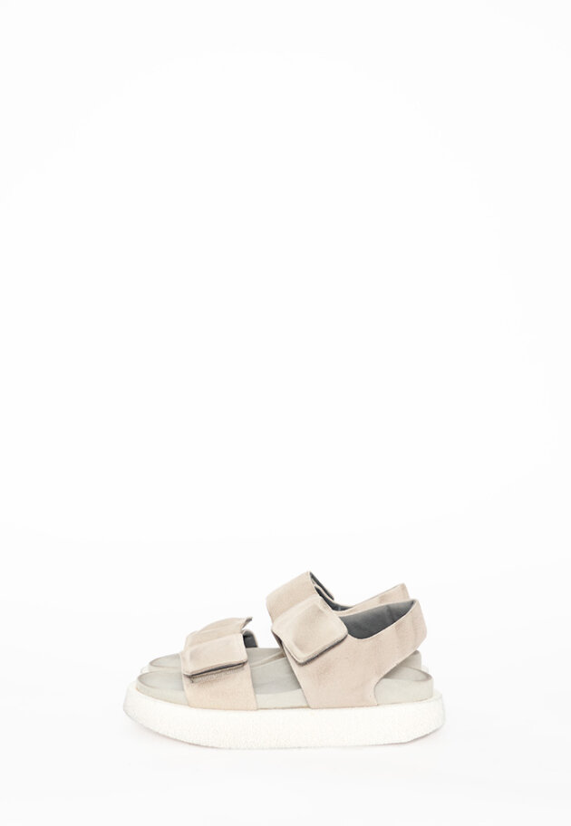 Lofina - Sandal in suede with velcro