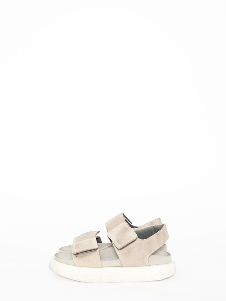 Lofina - Sandal in suede with velcro