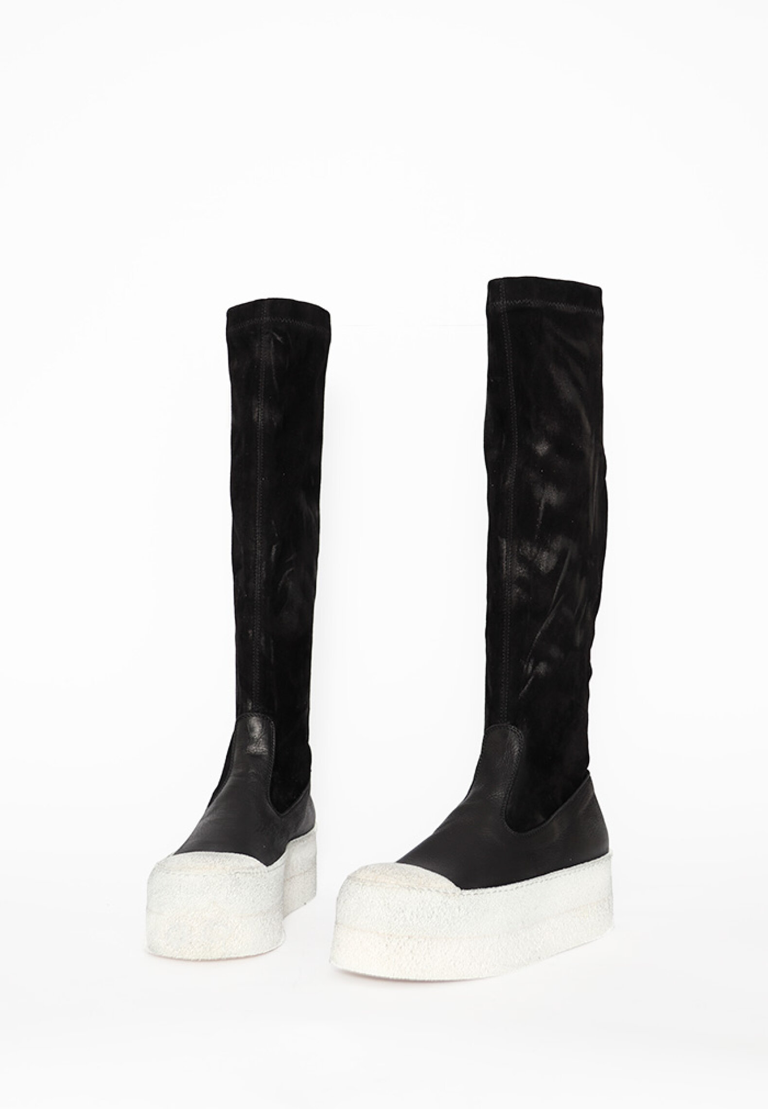Long boots - Lofina - Long boot with zipper and suede strech