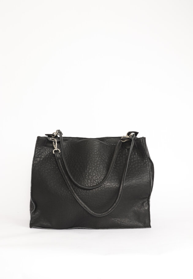 Sort Aarhus - Shopper bag in shrunken leather