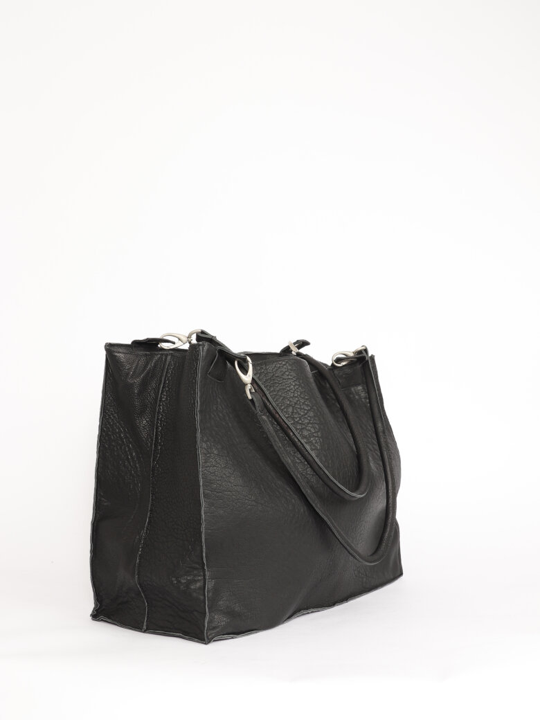 Sort Aarhus - Shopper bag in shrunken leather