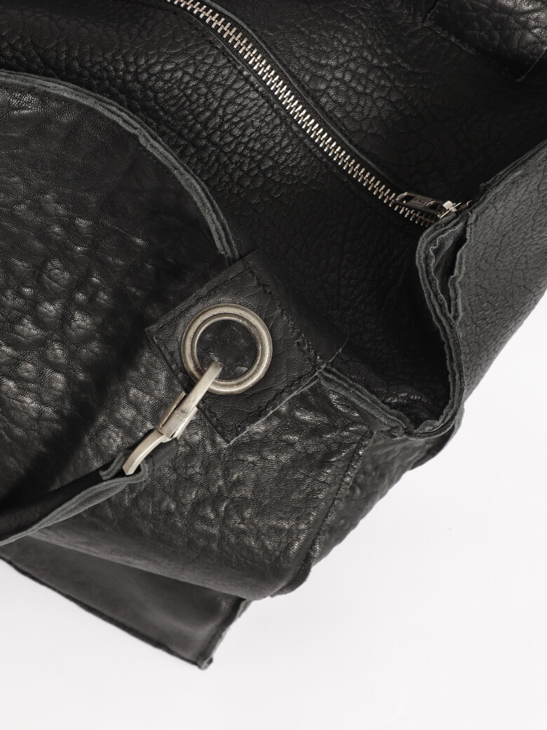 Sort Aarhus - Shopper bag in shrunken leather