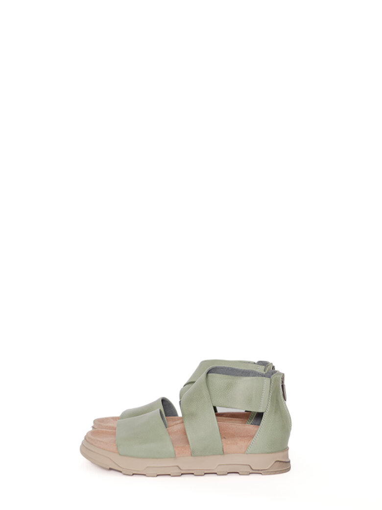 Lofina - Sandal with a footbed sole and zipper