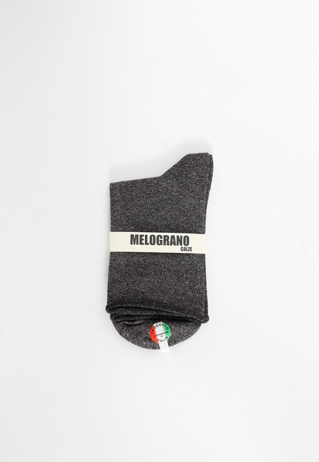 Sock in black melange