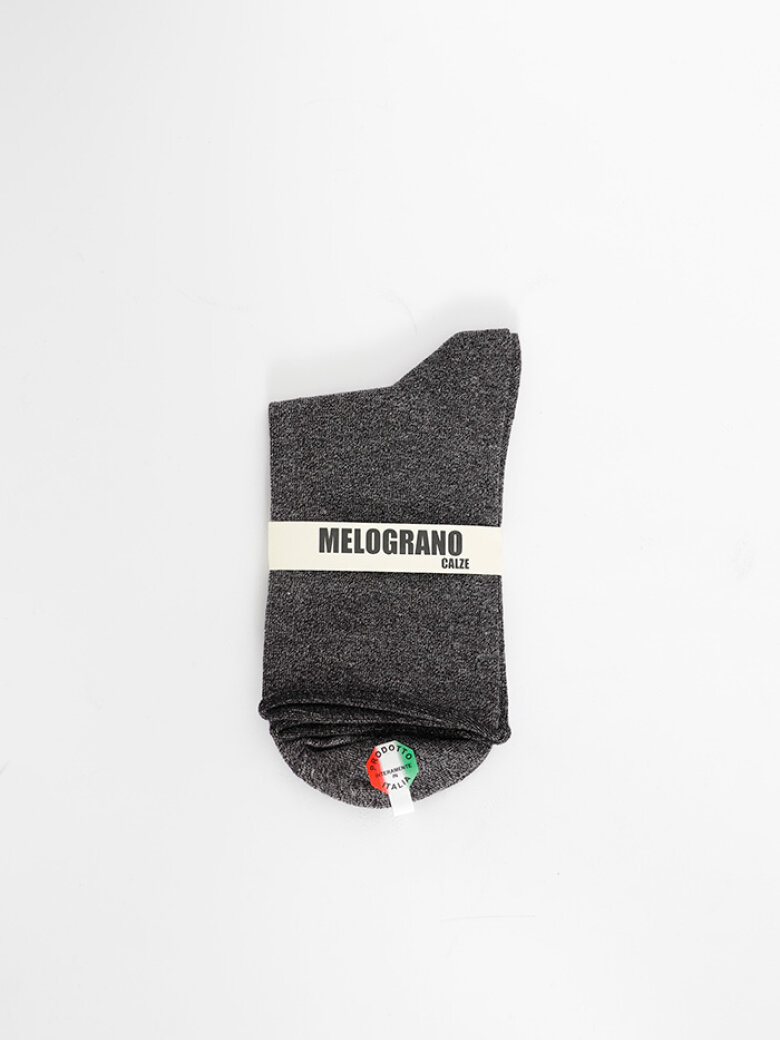 Sock in black melange