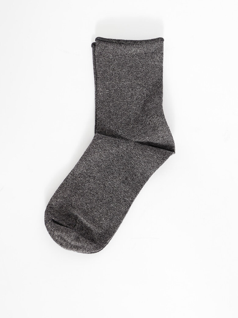 Sock in black melange