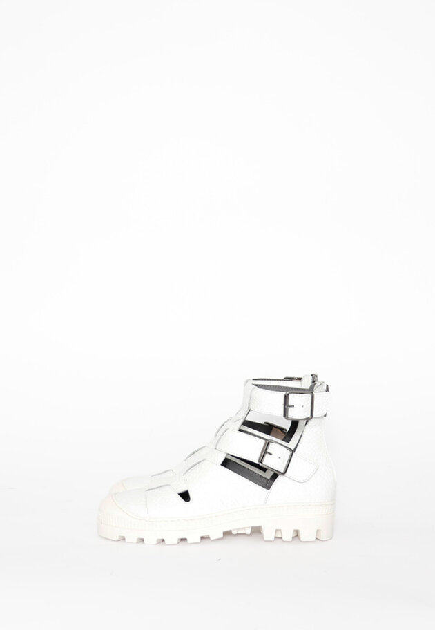 Lofina - Open shoe with buckles and zipper