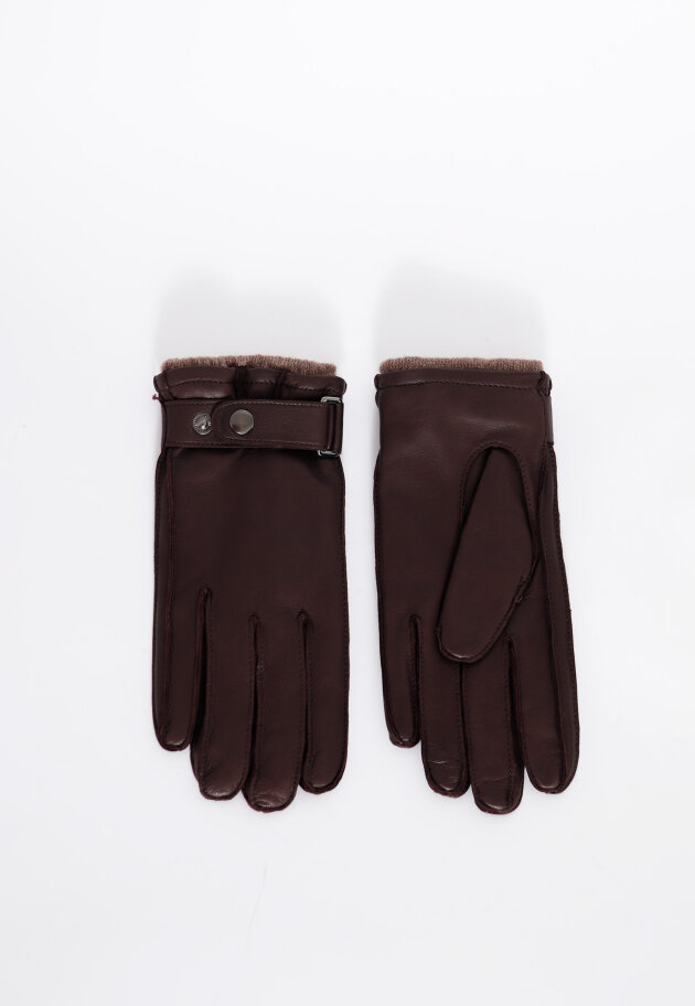Handske i lammeskind/cashmere