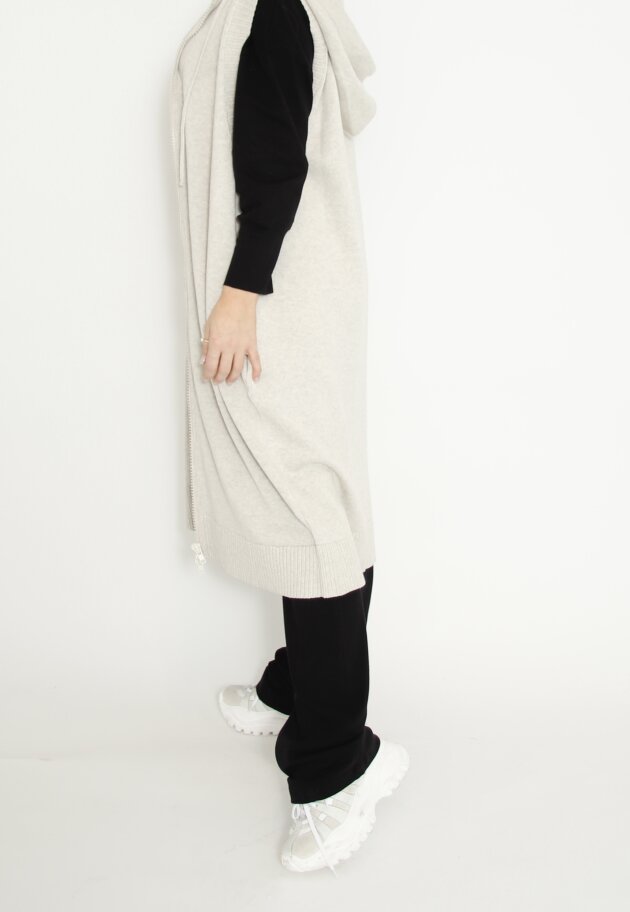 Sort Aarhus - Long knit vest