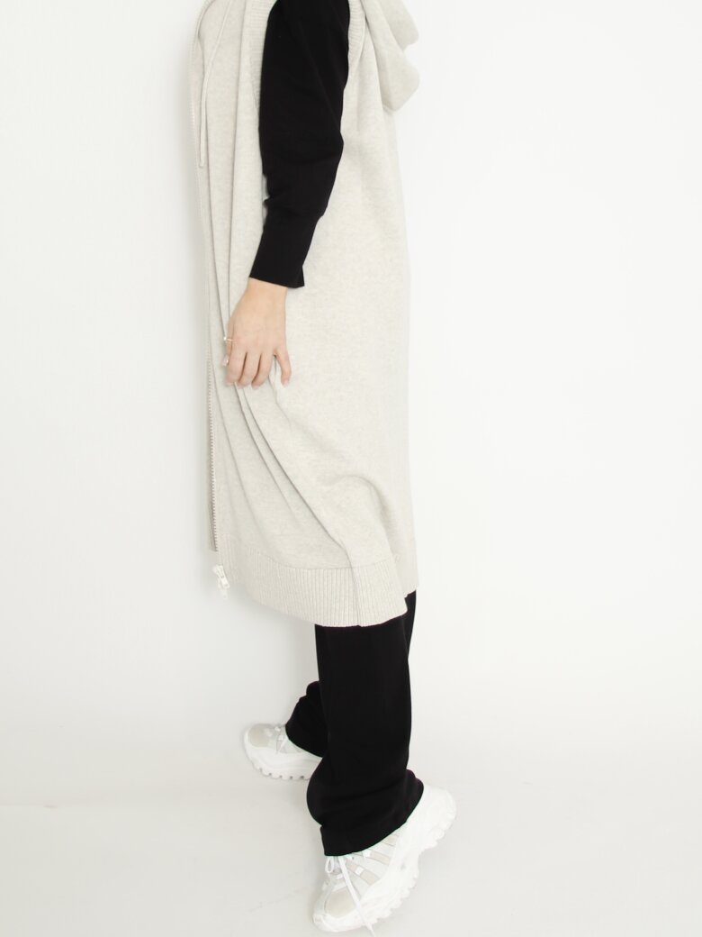 Sort Aarhus - Long knit vest