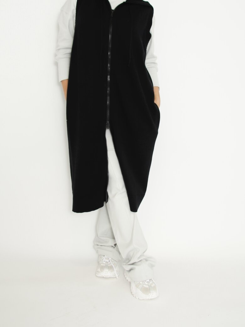 Sort Aarhus - Long knit vest