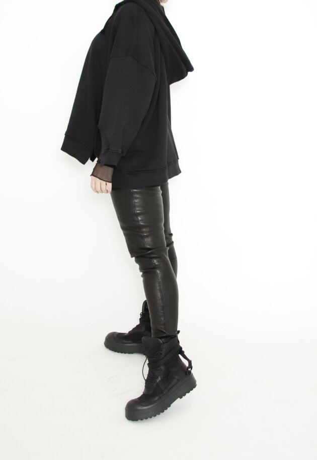 Sort Aarhus - Blouse with hoodie Sort Aarhus - Blouse with hoodie