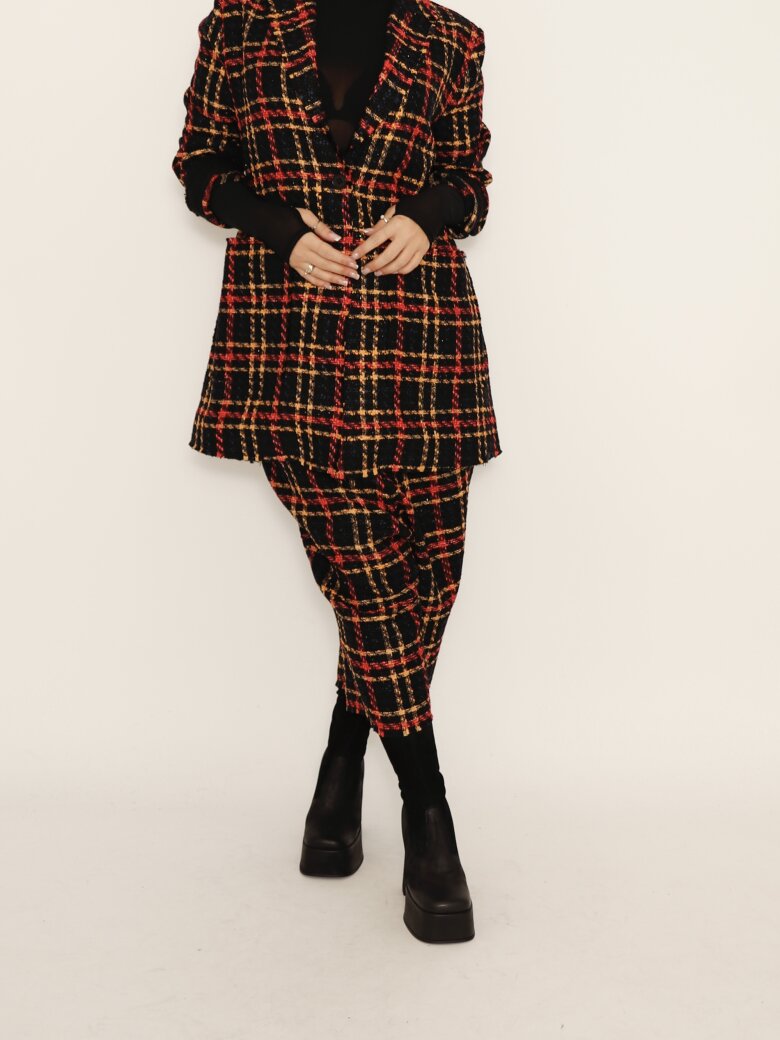 Sort Aarhus - Blazer check bouclé