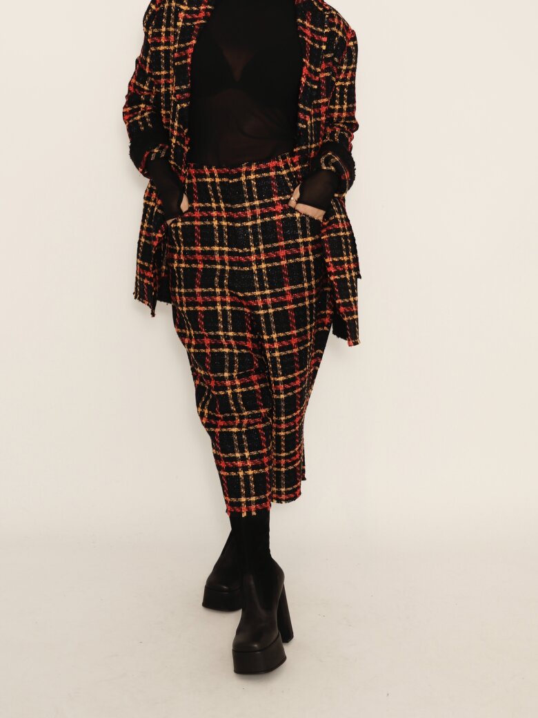 Sort Aarhus - Blazer check bouclé